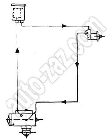 Схема привода усилителя рулевого управления Tata 613