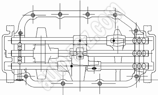 Схема механизма переключения передач JAK 1045K